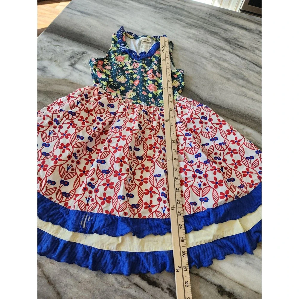 Play Condition Matilda Jane Kids Girls Size 10 Mixed Floral Ruffle Tiered Dress